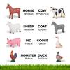 Learning Minds Set of 8 Jumbo Farm Animal Figures - Farm Animals for Toddlers Age 1-3 - Farm Toy for Kids Age 18 Months Plus - Animal Toys for Kids 1,2,3 Years Old view 4