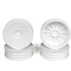 DE Racing SB4SAW Slim Speedline Buggy Wheels, Front, White view 2