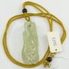 2.1" China Certified Nature Hetian Nephrite Jade Blessing Bat Hollow Carved Necklace Pendants view 2