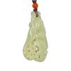 2.2" China Certified Nature Hetian Nephrite Jade Blessing Bat Hollow Carved Necklace Pendants view 1