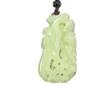 1.9" China Certified Nature Hetian Nephrite Jade Blessing Bat Hollow Carved Necklace Pendants view 1