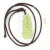 1.9" China Certified Nature Hetian Nephrite Jade Blessing Bat Hollow Carved Necklace Pendants view 2