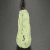1.9" China Certified Nature Hetian Nephrite Jade Blessing Bat Hollow Carved Necklace Pendants view 3