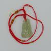 1.9" China Certified Nature Hetian Nephrite Jade Blessing Bat Hollow Carved Necklace Pendants view 2