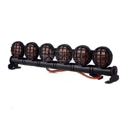 EPTNNASO Roof LED Spot Light Yellow with Mental Light Frame for 1/10 RC Traxxas TRX4