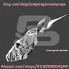 3D Printed Elias Skull Mask Kit view 3