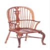Dollhouse Miniature 1724 Windsor Chair, Walnut Finish #JJ40007WN view 1