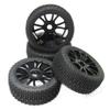 powerday 17mm Hub Wheel Rim & Tires Tyre for 1/8 Off-Road RC Car Buggy XRAY LOSI HSP view 1