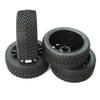 powerday 17mm Hub Wheel Rim & Tires Tyre for 1/8 Off-Road RC Car Buggy XRAY LOSI HSP view 2