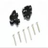 Aluminum Rear Upper Axle Mount Set For Rear Suspension Links For LOSI 1:6 4WD Super Baja Rey LOS05013 / Super Baja Rey 2.0 LOS05021 Upgrades - Black view 1