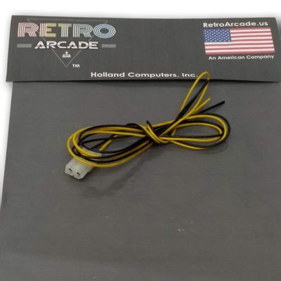 RetroArcade.us 3 inch Arcade Game LED trackball Power Harness with 2 pin molex Connector