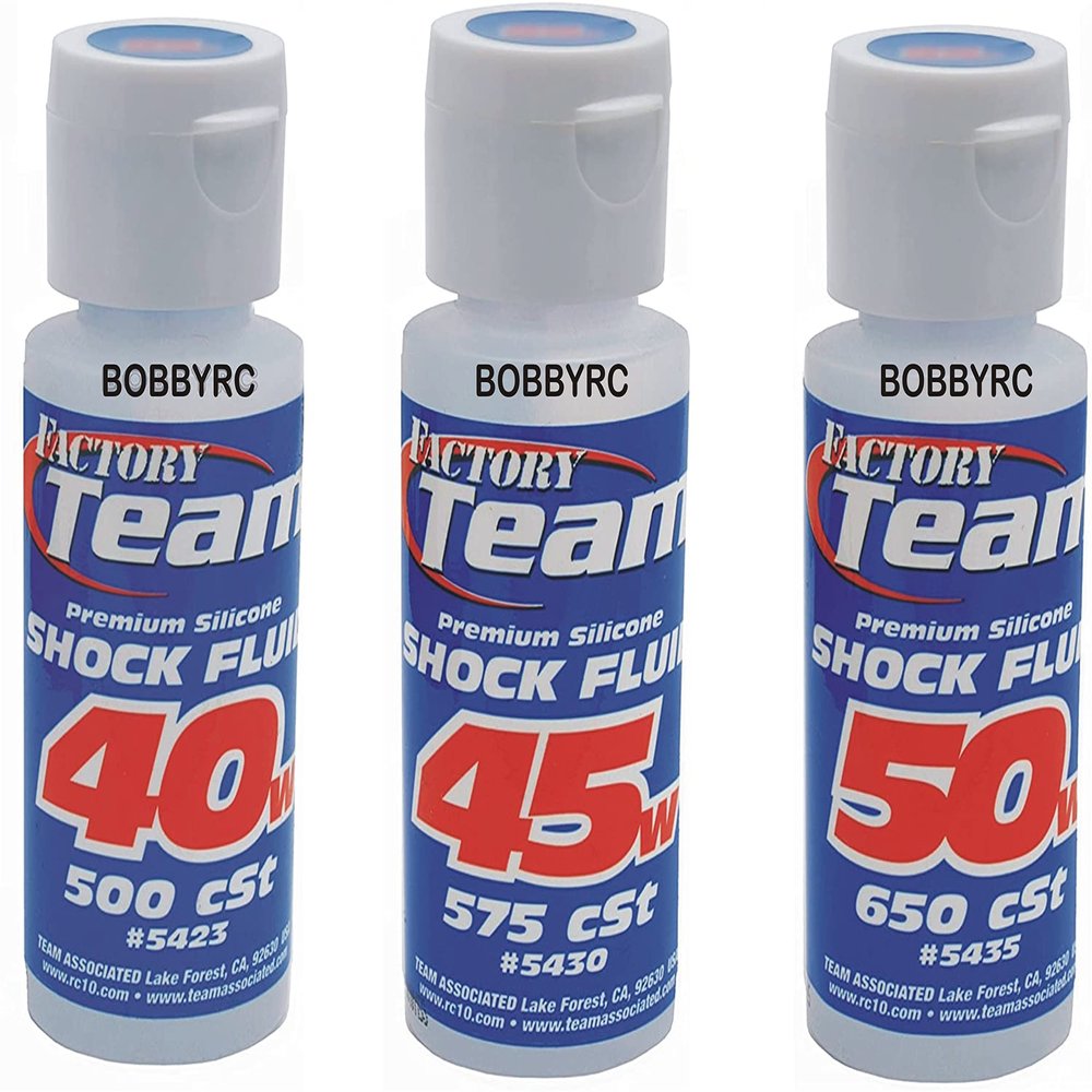 3 Pack Team ASSOCIATED 40 45 50 Weight 40wt 45wt 50wt Silicone Shock Oil Fluid 5435 5430 5423 losi