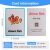 20PCS/Set Sea Animals Kids Gifts English Flash Cards Pocket Card Educational Learning Baby Toys for Children Pre-Kindergarten view 3