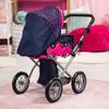 Bayer: Baby Doll City Star Pram in Polka Dots, Blue/Pink | Baby Dolls | Pretend | Dress up | Accessories view 2
