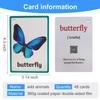46PCS/Set Wild Animals&Insects Kids Gifts English Flash Cards Pocket Card Educational Learning Baby Toys for Children Pre-Kindergarten view 2