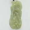 2.2" China Certified Nature Hetian Nephrite Jade Blessing Bat Hollow Carved Necklace Pendants view 2