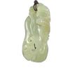2.4" China Certified Nature Hetian Nephrite Jade Blessing Bat Hollow Carved Necklace Pendants view 1