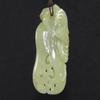 2.4" China Certified Nature Hetian Nephrite Jade Blessing Bat Hollow Carved Necklace Pendants view 2