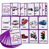 22PCS/Set Transportation Kids Gifts English Flash Cards Pocket Card Educational Learning Baby Toys for Children Pre-Kindergarten view 1