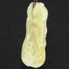 2.4" China Certified Nature Hetian Nephrite Jade Blessing Bat Hollow Carved Necklace Pendants view 2