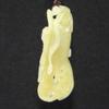 2.4" China Certified Nature Hetian Nephrite Jade Blessing Bat Hollow Carved Necklace Pendants view 3