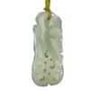 2.2" China Certified Nature Hetian Nephrite Jade Blessing Bat Hollow Carved Necklace Pendants view 1