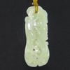 2.2" China Certified Nature Hetian Nephrite Jade Blessing Bat Hollow Carved Necklace Pendants view 4