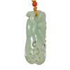 2.6" China Certified Nature Hetian Nephrite Jade Blessing Bat Hollow Carved Necklace Pendants view 1