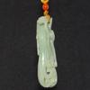 2.6" China Certified Nature Hetian Nephrite Jade Blessing Bat Hollow Carved Necklace Pendants view 4