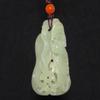 1.9" China Certified Nature Hetian Nephrite Jade Blessing Bat Hollow Carved Necklace Pendants view 1
