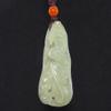 1.9" China Certified Nature Hetian Nephrite Jade Blessing Bat Hollow Carved Necklace Pendants view 3