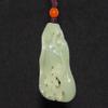1.9" China Certified Nature Hetian Nephrite Jade Blessing Bat Hollow Carved Necklace Pendants view 4