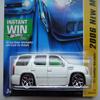 Hot Wheels 2006 New Models 34/38, White '07 Cadillac Escalade 34/223 Instant Win Card view 2