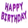 Happy Birthday Balloons Banner, 16 Inch Aluminum Foil Letters Balloons Alphabet Balloons for Birthday Party Decoration (Rose) view 1
