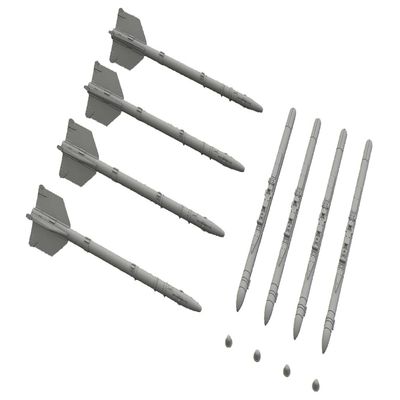 Eduard EDB672187 Brassin 1:72 - R-13M Missiles MiG-21 kit, Various.