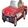 12 Classic Corvette Car Party Food Boxes with Wax Paper - 1950's Corvette Collection view 4