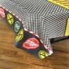 Havercamp Club Pack Railroad/Train Themed Printed Plastic Backed Paper Tablecover, Box of 12 view 1