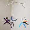 Dancers mobile Assembled Dancers Montessori Classic Visual Mobile for Baby Reflectors and discoloration materials.Baby Shower gift idea view 3
