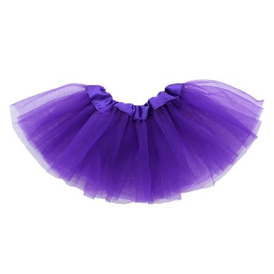 Purple 18" Doll, Pet, or Preemie Baby Tutu 3-Layer Ballerina