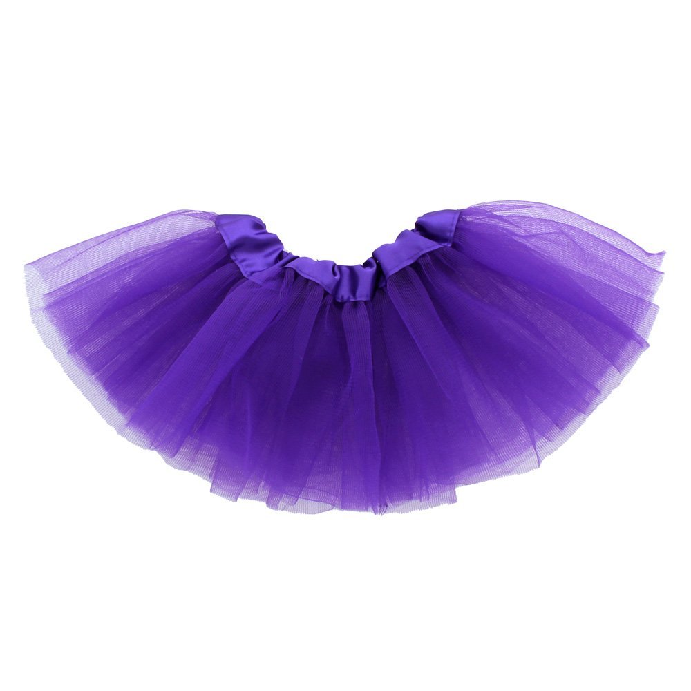 Purple 18" Doll, Pet, or Preemie Baby Tutu 3-Layer Ballerina