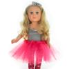 Purple 18" Doll, Pet, or Preemie Baby Tutu 3-Layer Ballerina view 2