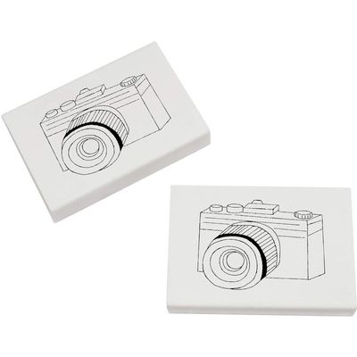 Azeeda 2 x 45mm 'Camera' Erasers/Rubbers (ER00018997)