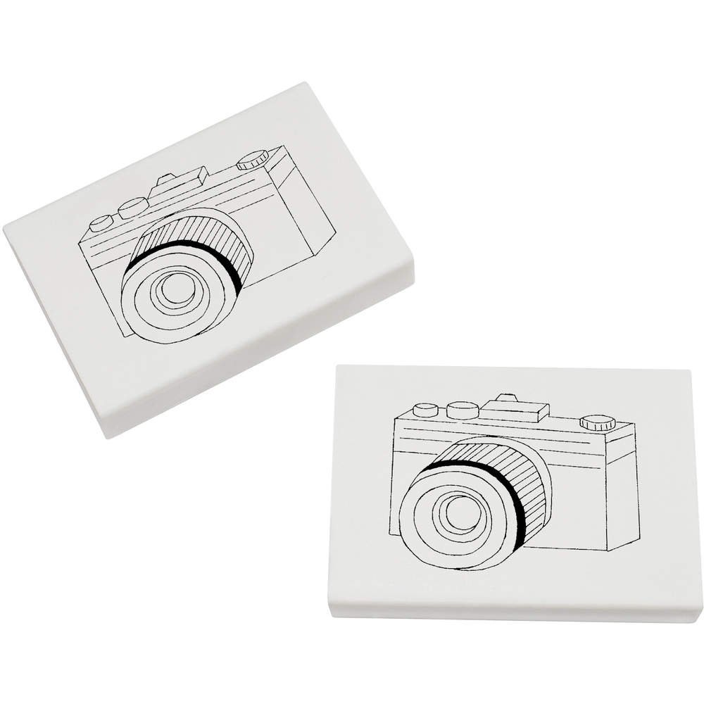 Azeeda 2 x 45mm 'Camera' Erasers/Rubbers (ER00018997)