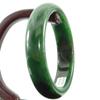 2.3" China Certified Nature Hetian Nephrite Jade Women's Green Bangle Bracelet 5554 view 2