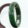 2.3" China Certified Nature Hetian Nephrite Jade Women's Green Bangle Bracelet 5554 view 4