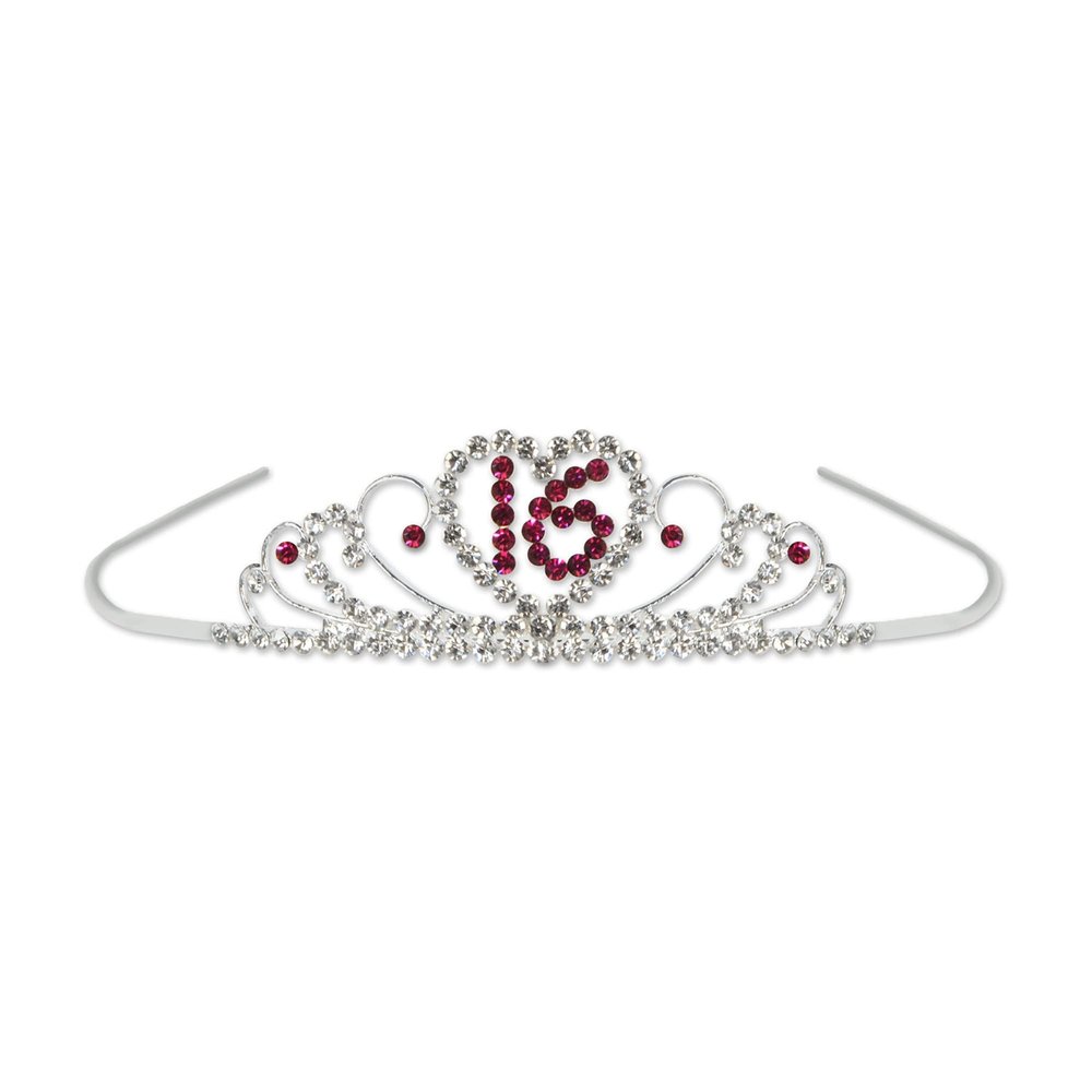 Beistle 60657 Sweet 16 Royal Rhinestone Tiara