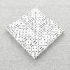 White Opaque Dice with Black Pips D6 12mm (1/2in) Bulk Pack of 100 Wondertrail view 1