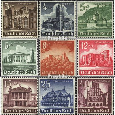 German Empire 751-759 (Complete.Issue.) unmounted Mint/Never hinged ** MNH 1940 Structures (Stamps for Collectors)