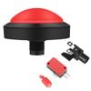 Button,100mm Massive Button with LED Convexity Console Replacement(100# Red + Three Foot Switch + LED Light) view 1