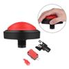 Button,100mm Massive Button with LED Convexity Console Replacement(100# Red + Three Foot Switch + LED Light) view 2